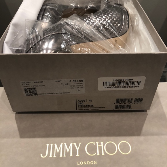 NEW Jimmy Choo Cubed Mirror Leather Shoes - Picture 8 of 8